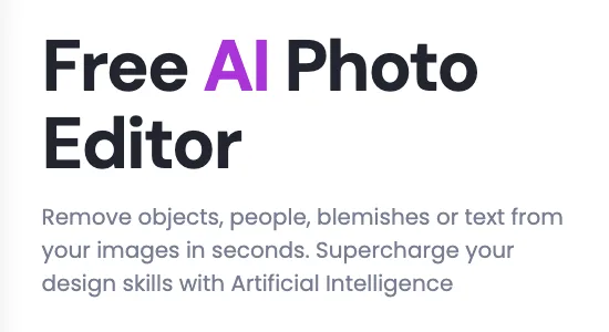 Сайт Photo Editor AI