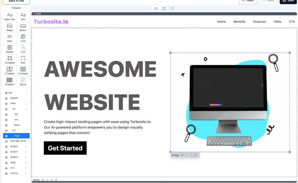 Сайт TurboSite