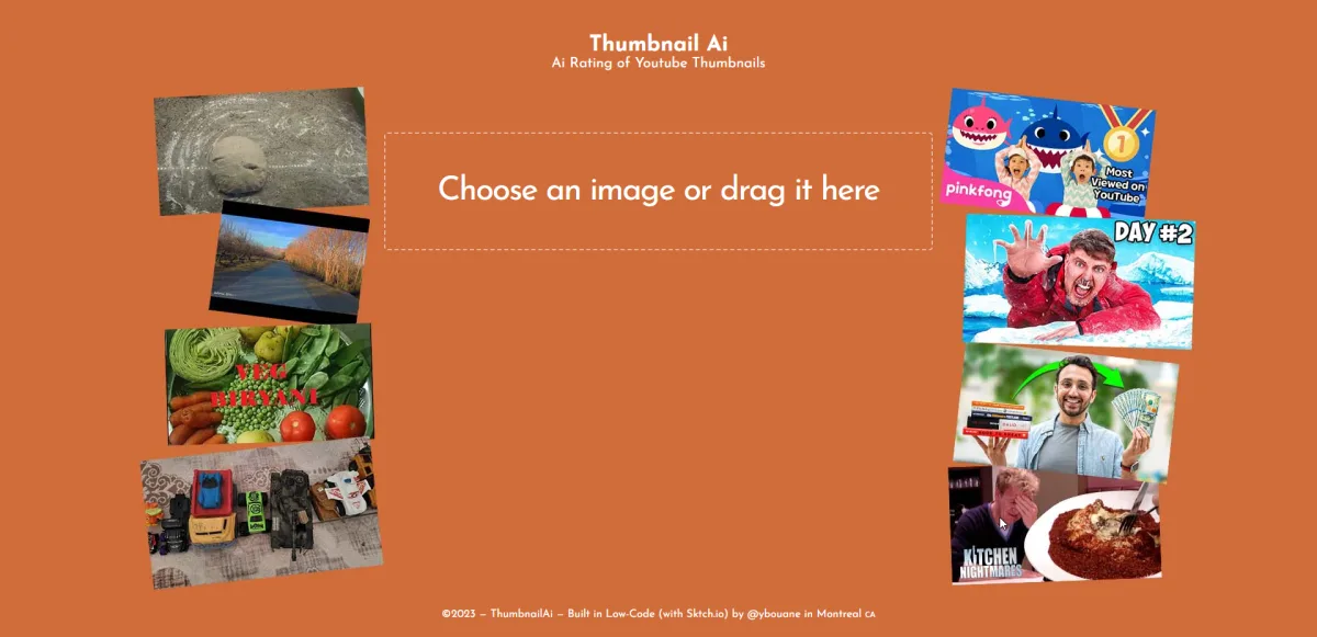 Сайт ThumbnailAi