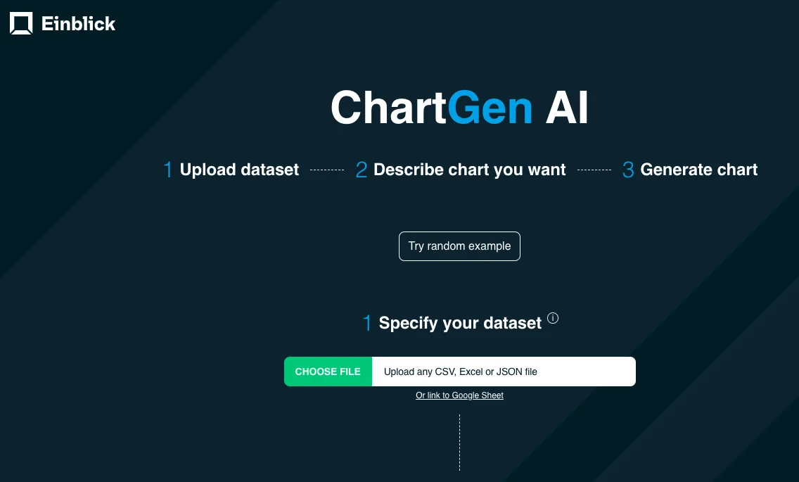 Сайт ChartGen AI