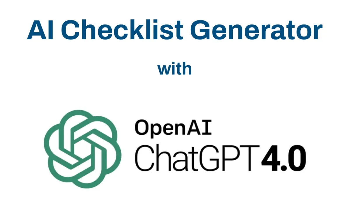 Сайт AI Checklist Generator