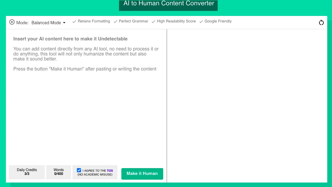 Сайт OneClickHuman