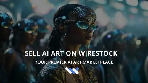 Сайт Wirestock AI