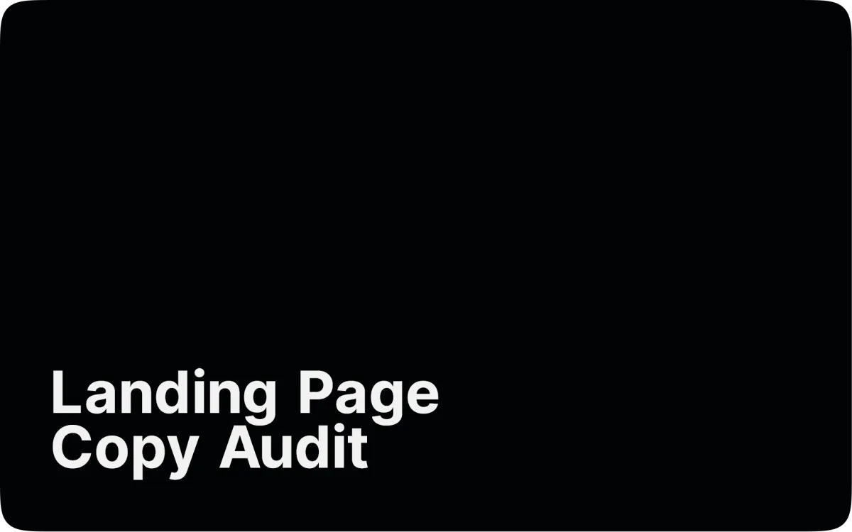 Сайт Landing Page Copy Audit