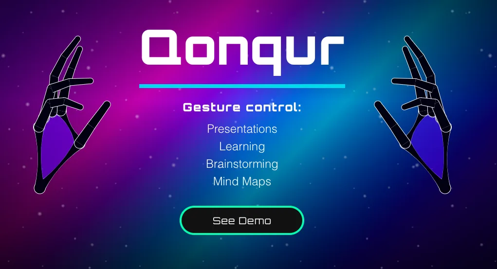 Сайт Qonqur - Virtual Hands