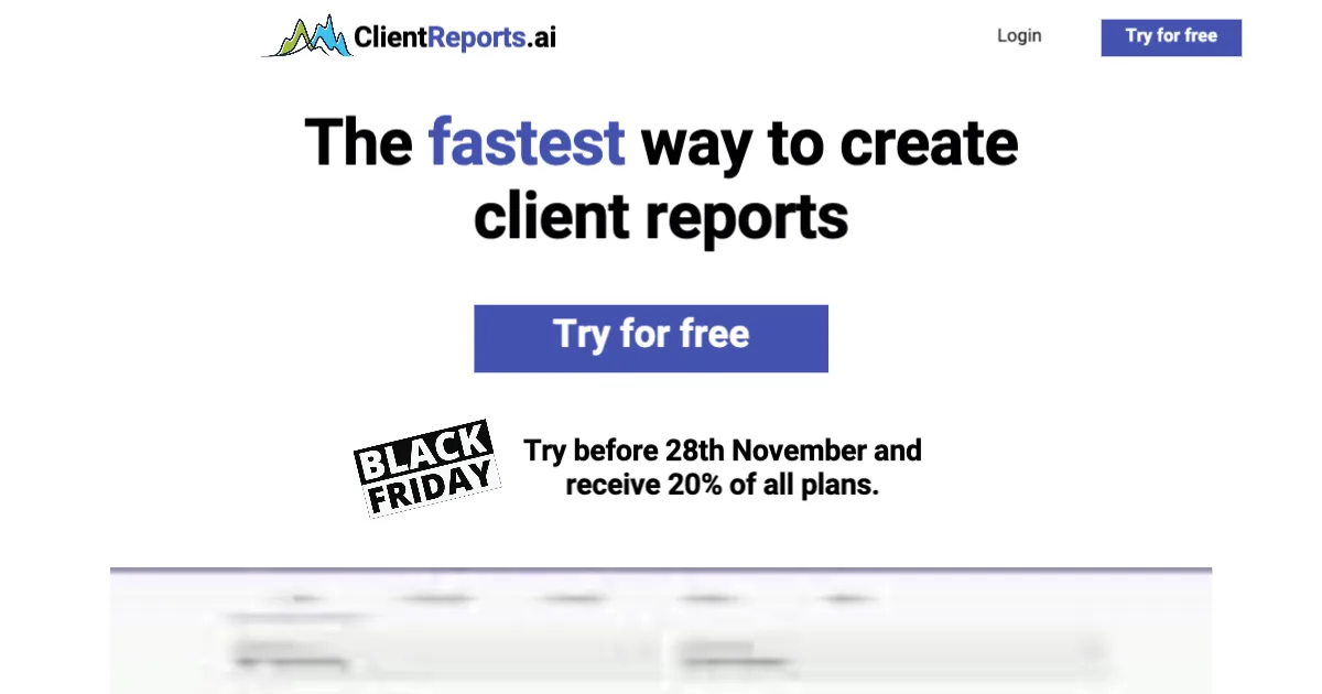 Сайт ClientReports.ai