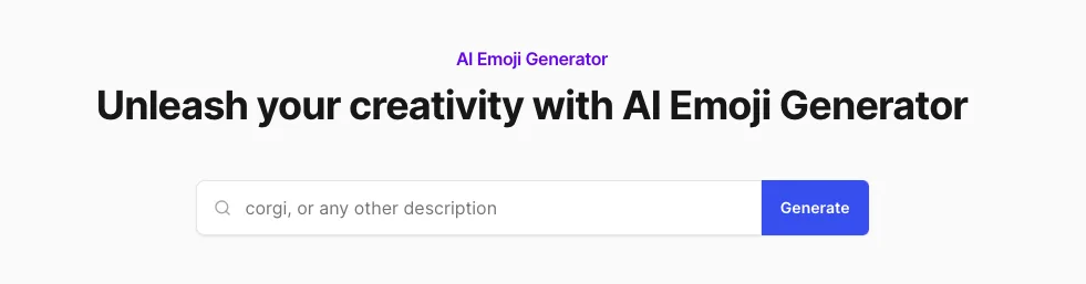 Сайт AI Emoji Generator