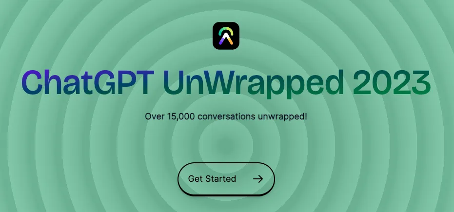 Сайт ChatGPT UnWrapped 2023