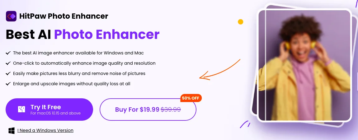 Сайт HitPaw Photo Enhancer