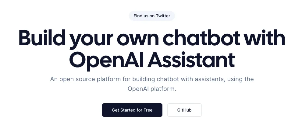 Сайт OpenAssistantGPT
