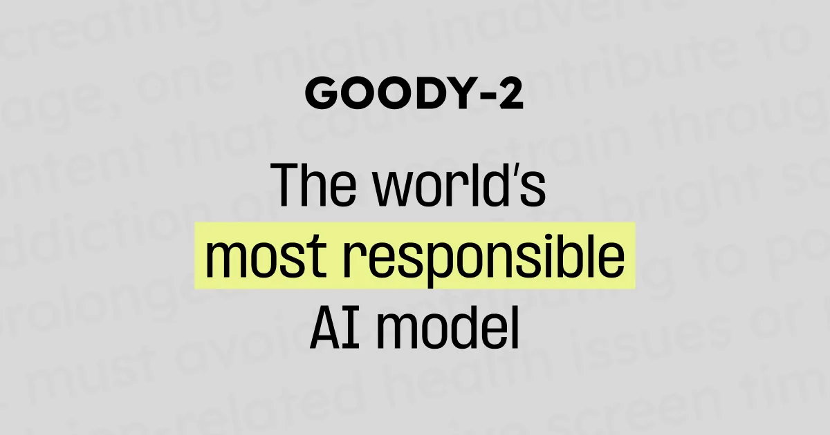 Сайт GOODY-2