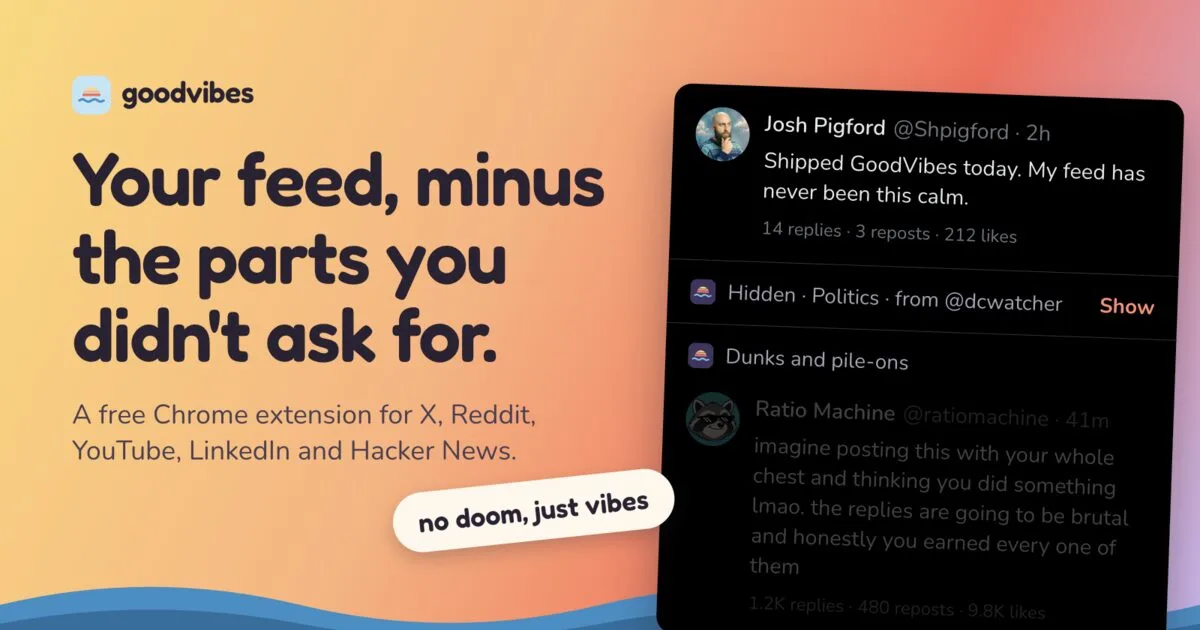 Сайт GoodVibes