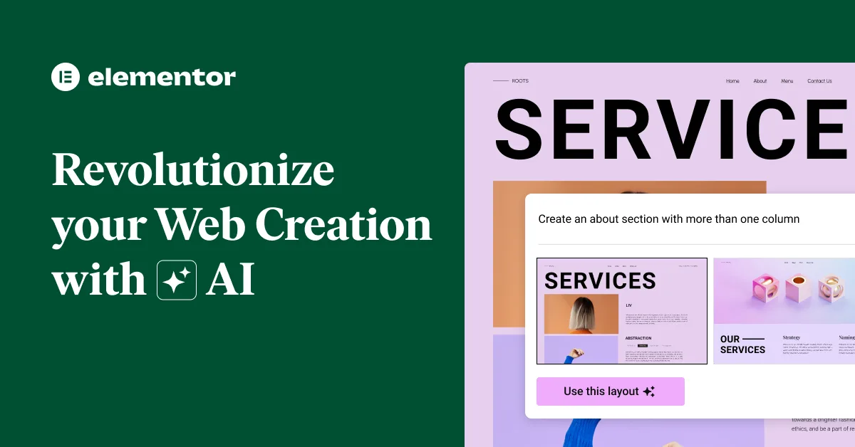 Сайт Elementor AI Website Builder