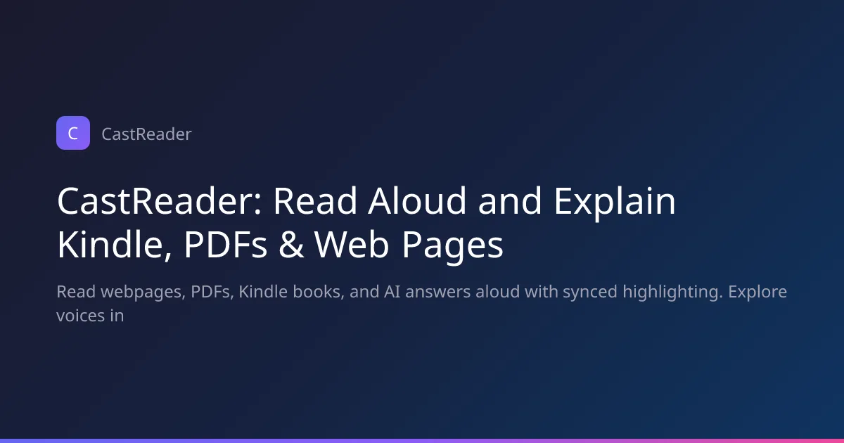 Сайт CastReader