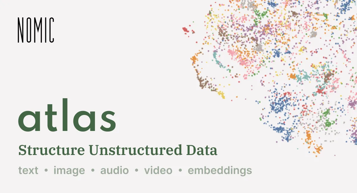 Сайт Nomic Atlas