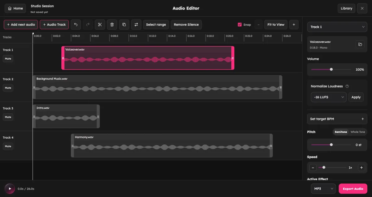 Сайт AudioMuse