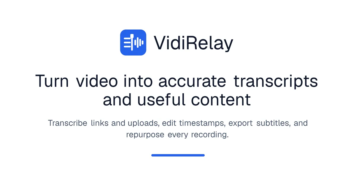 Сайт VidiRelay