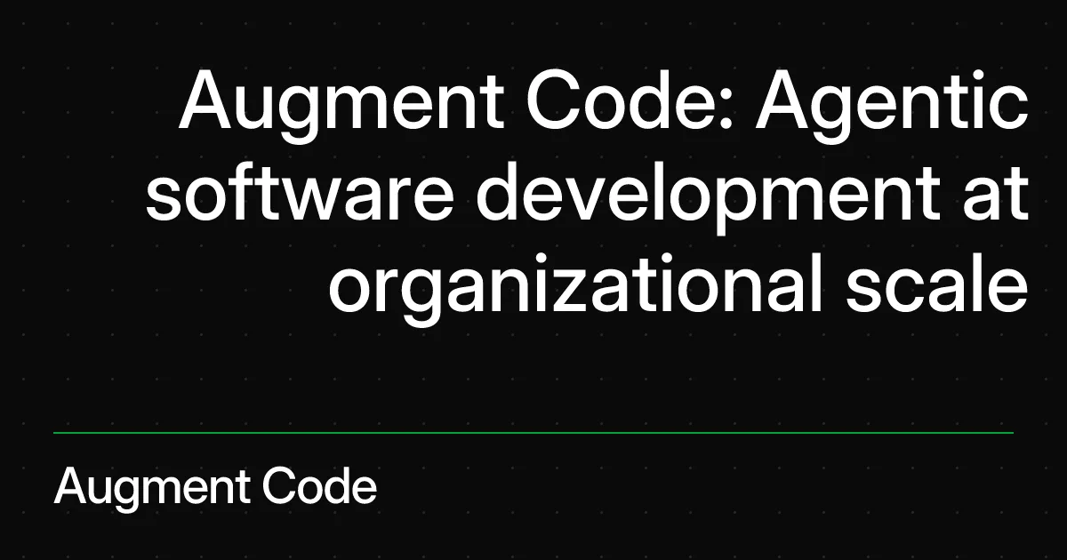 Сайт Augment Code