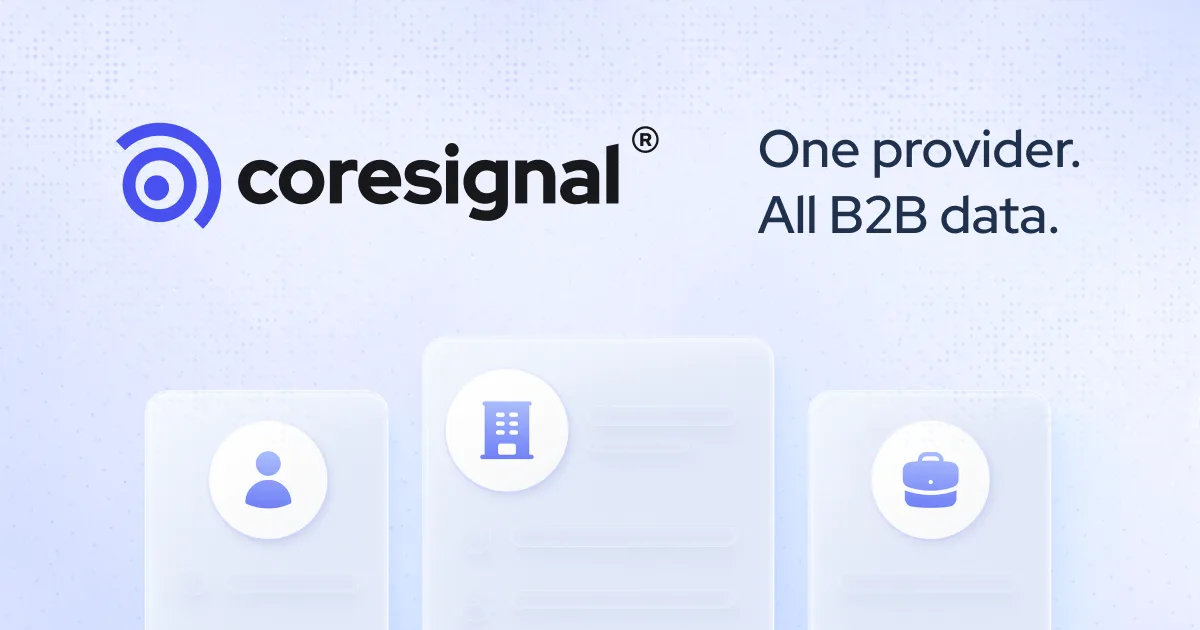 Сайт Coresignal