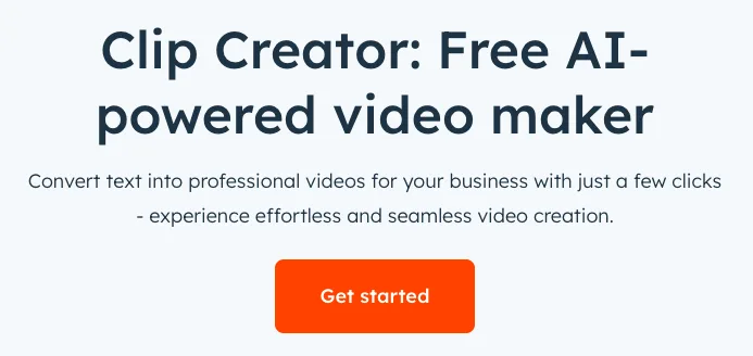 Сайт Hubspot Clip Creator