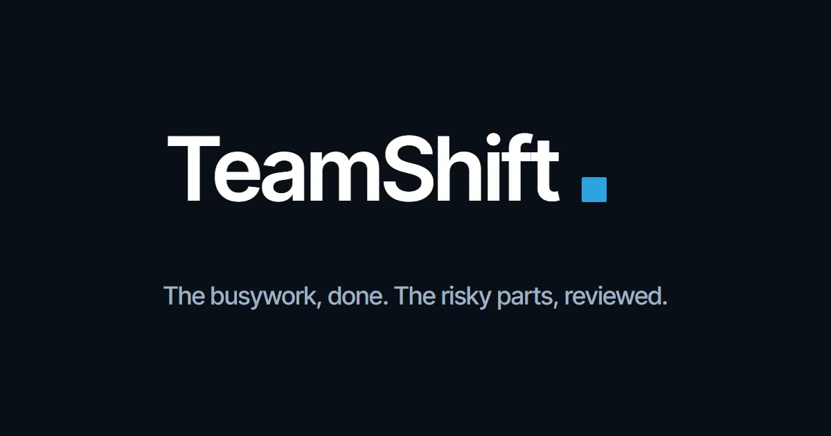 Сайт TeamShift