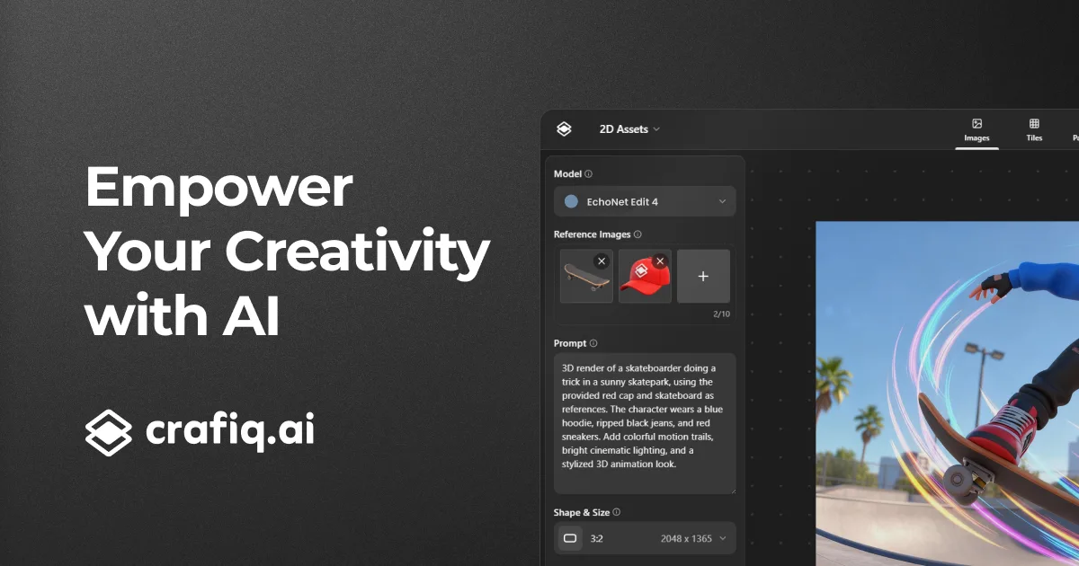 Сайт Crafiq AI Studio