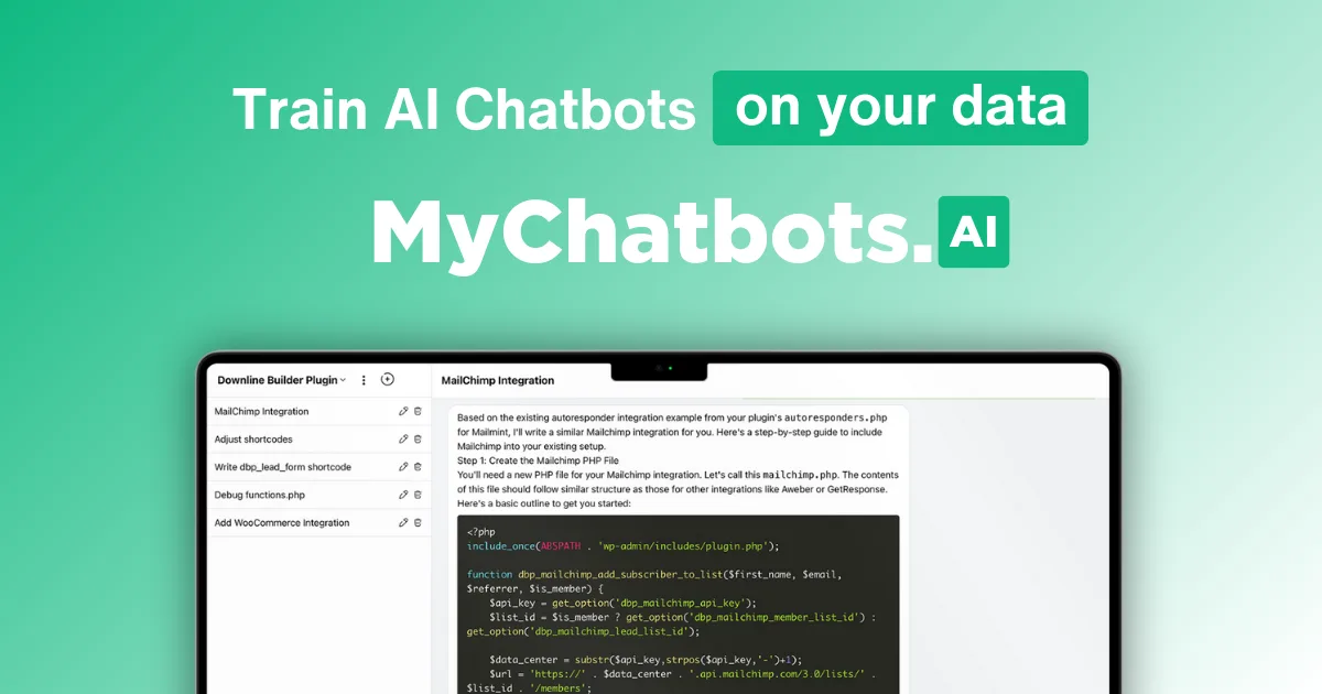 Сайт MyChatbots.AI