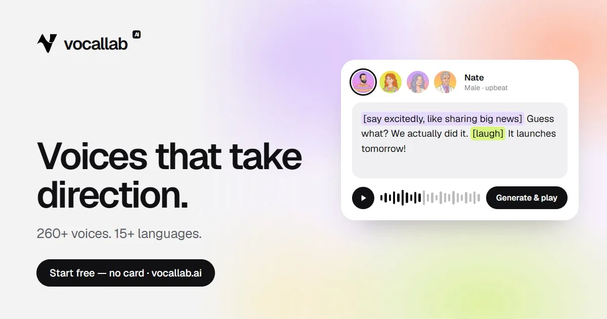 Сайт Vocallab AI