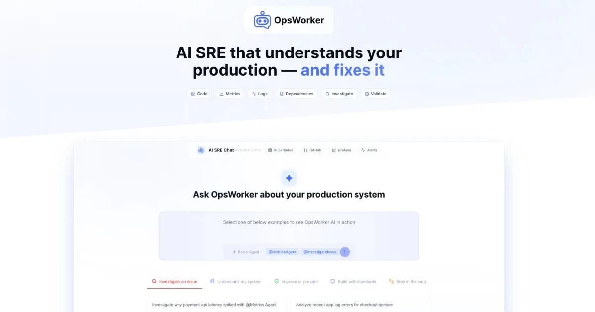 Сайт OpsWorker