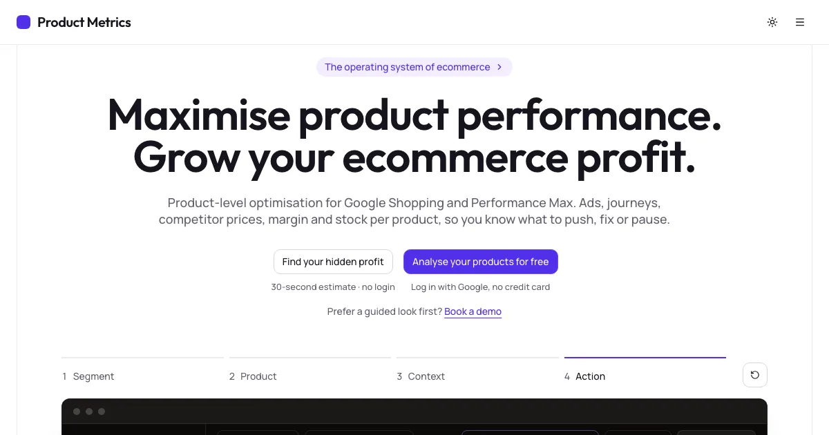 Сайт Product Metrics