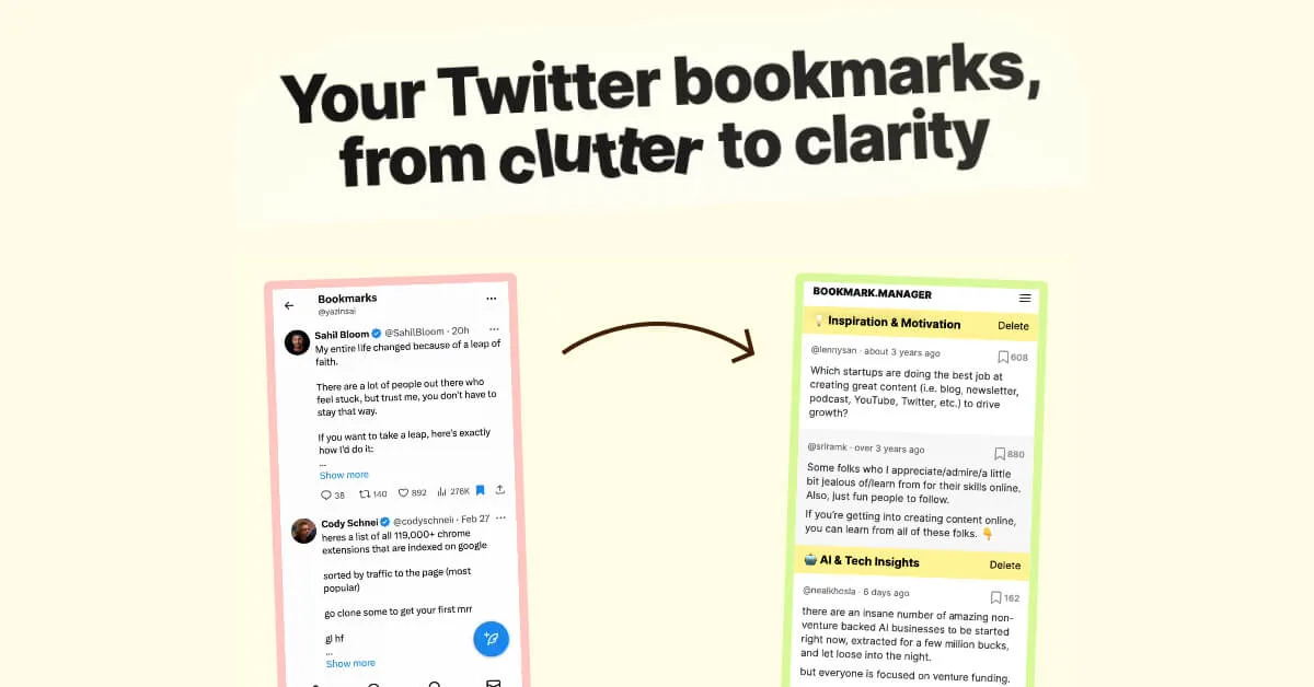 Сайт Bookmarks Manager