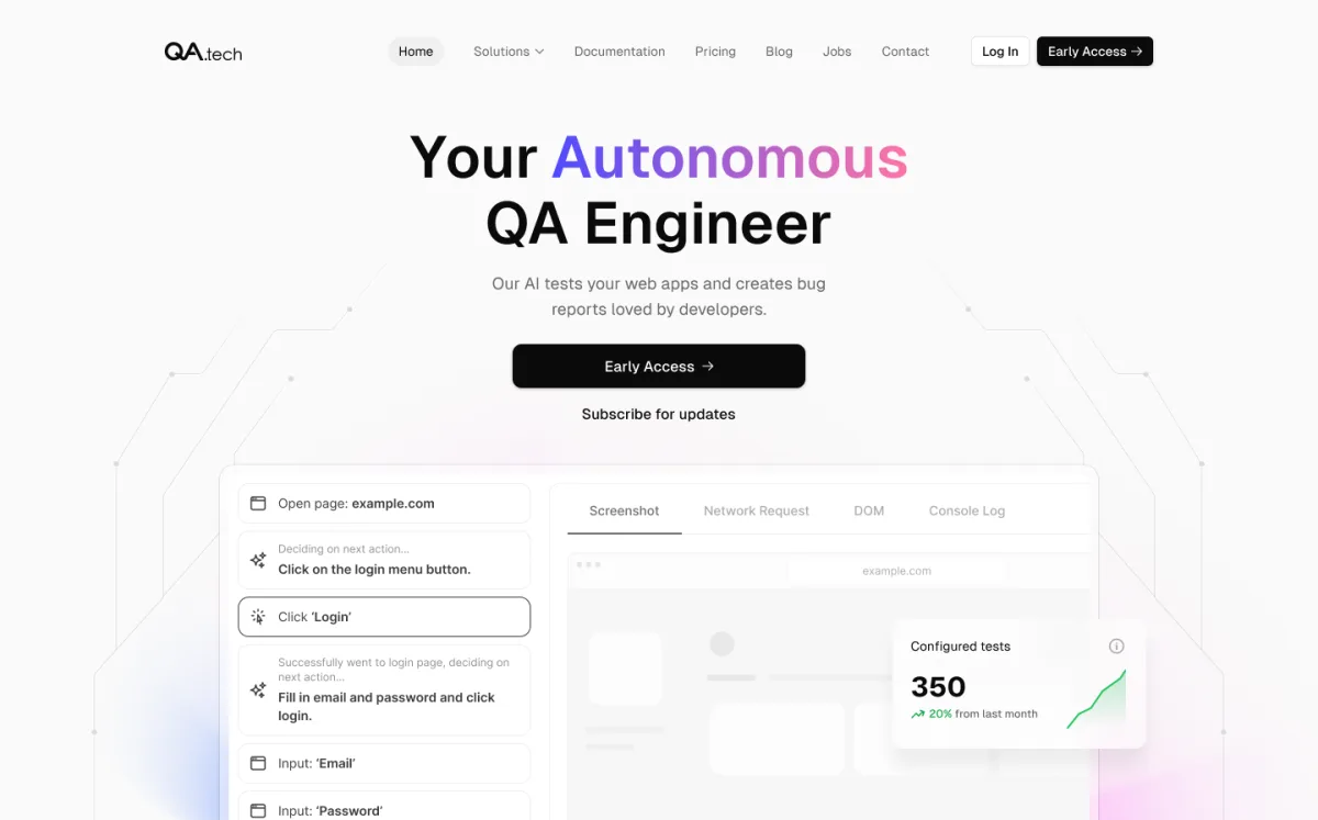 Сайт QA.tech