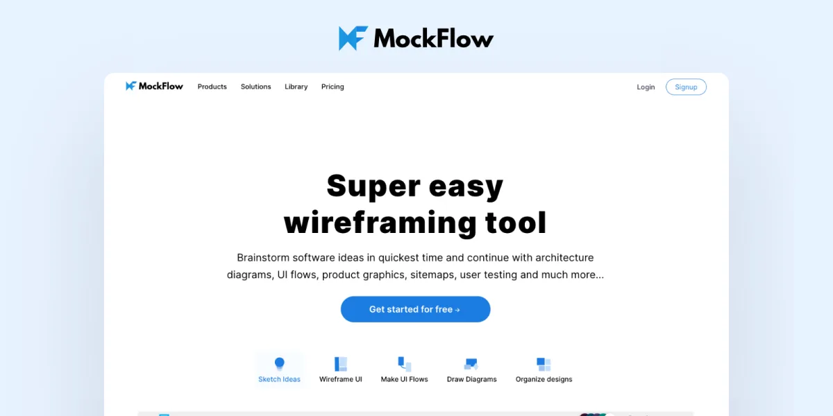 Сайт MockFlow