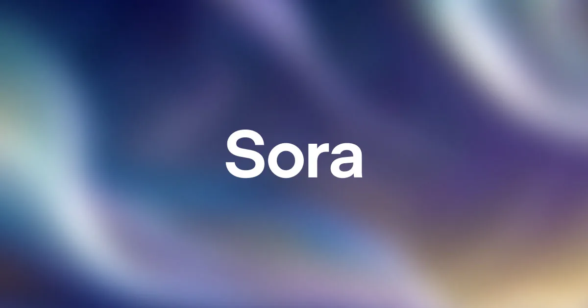 Сайт Sora