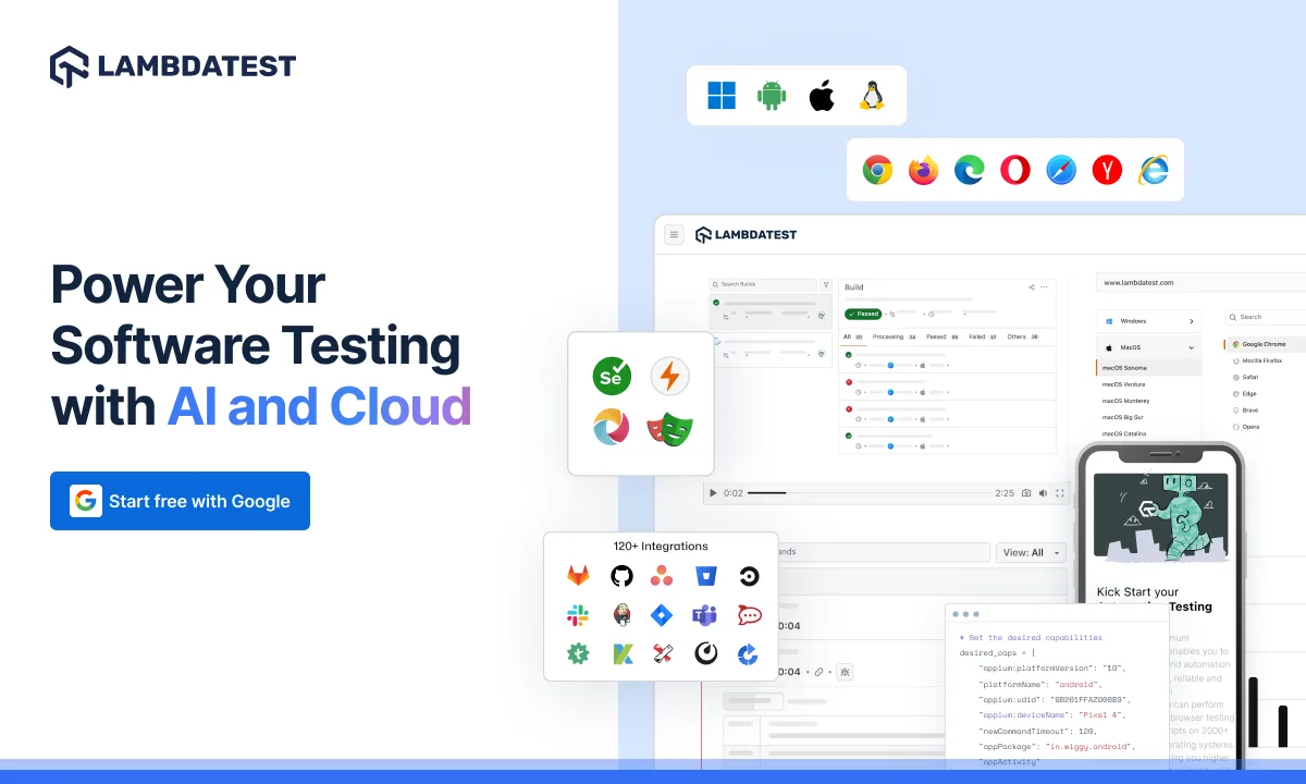 Сайт LambdaTest