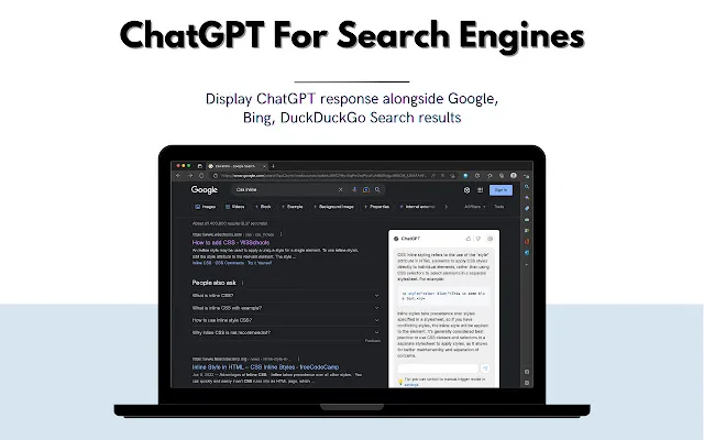 Сайт ChatGPT for Search Engines