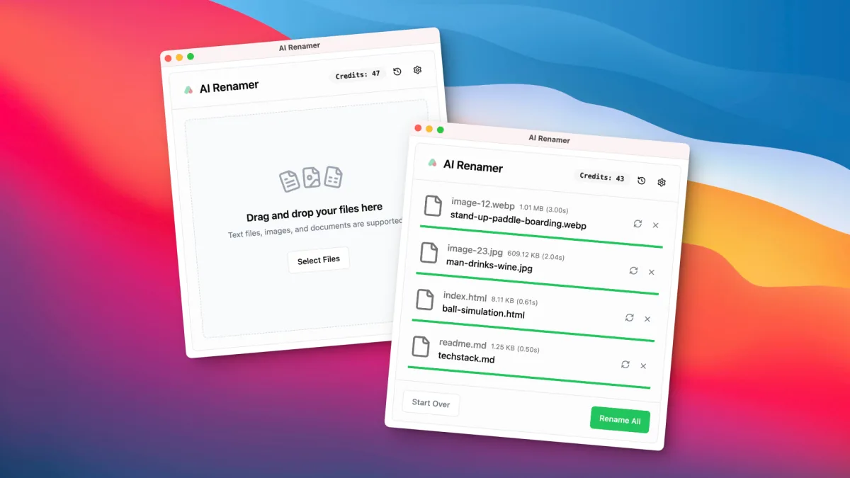 Сайт AI Renamer