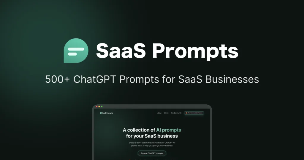 Сайт SaaS Prompts