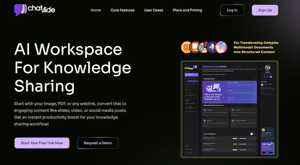 Сайт ChatSlide AI
