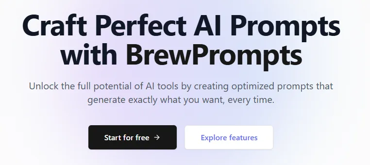 Сайт BrewPrompts