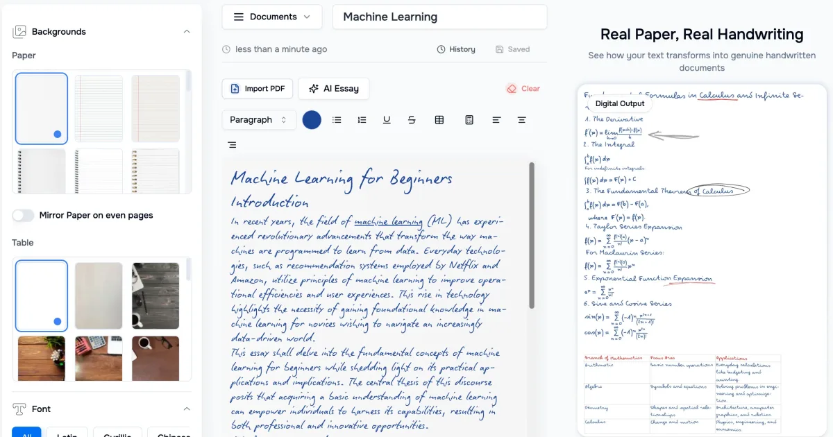 Сайт HandText.ai
