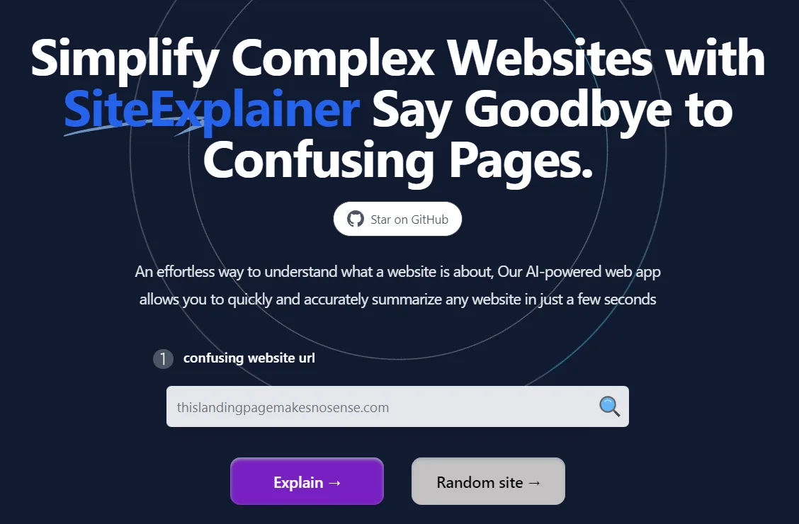 Сайт SiteExplainer