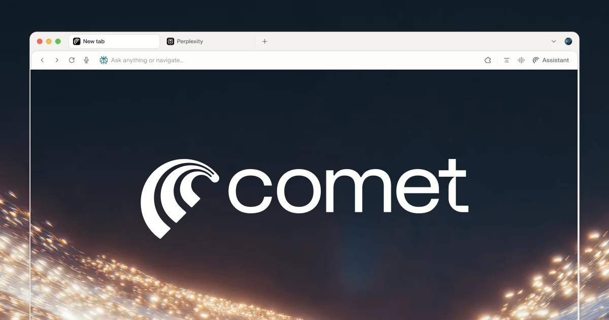 Сайт Comet by Perplexity