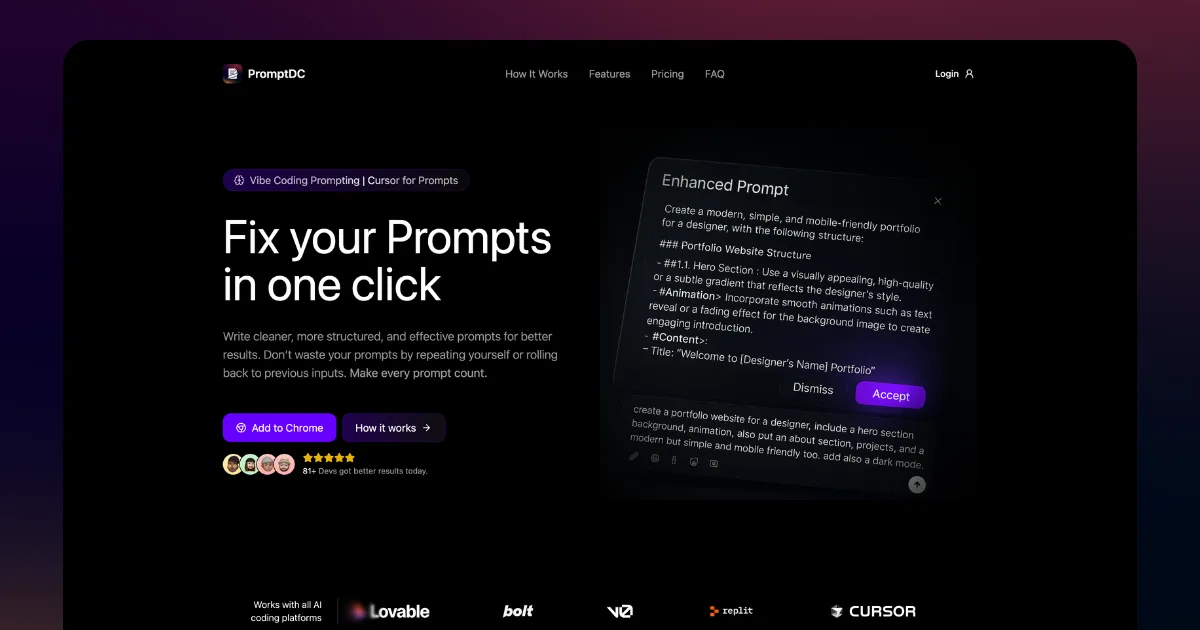 Сайт PromptDC