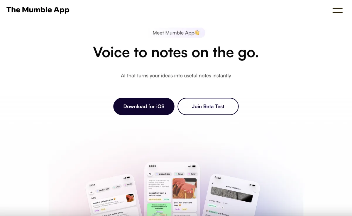Сайт Mumble Note