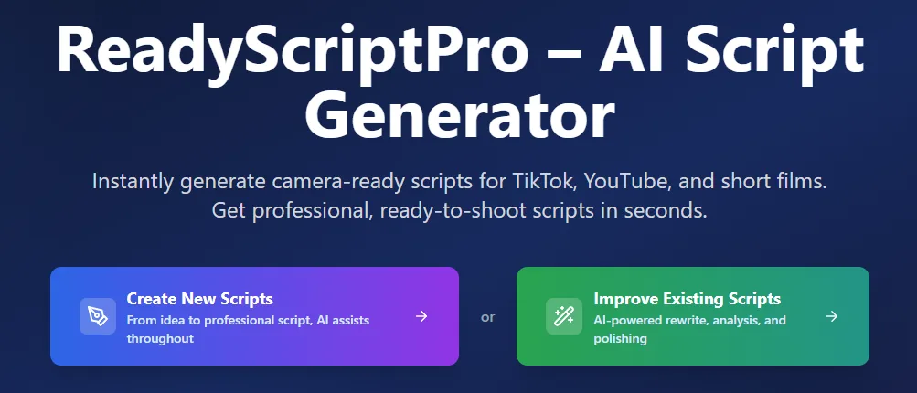 Сайт ReadyScriptPro