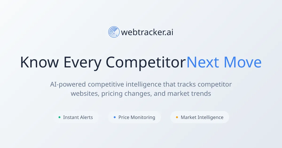 Сайт WebTracker AI