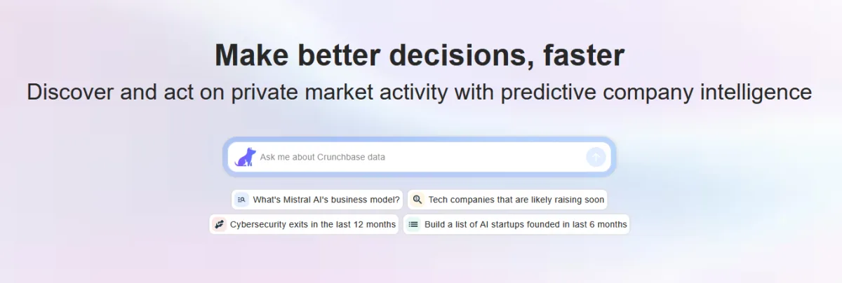 Сайт Crunchbase