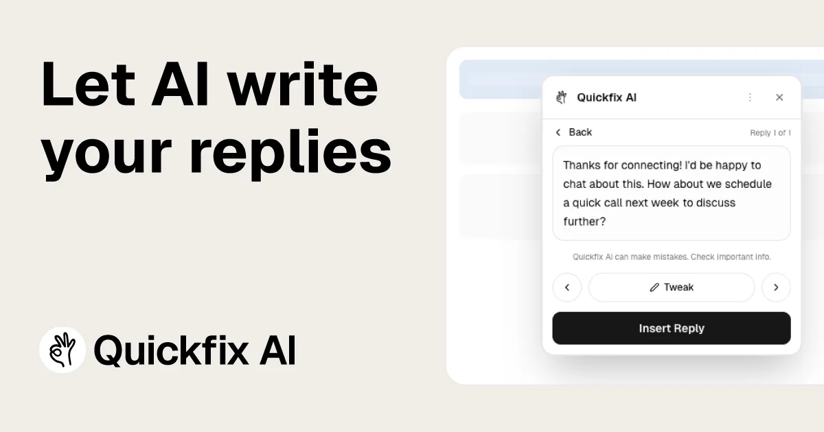 Сайт Quickfix AI