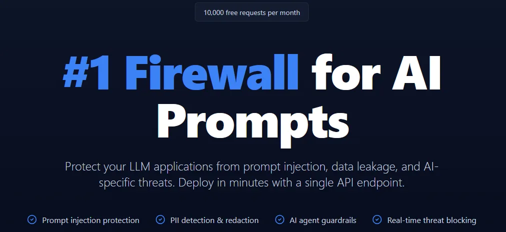 Сайт PromptGuard